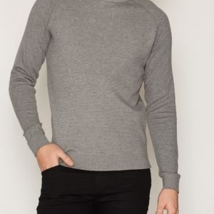 Jack & Jones Jprfalcon Knit Crew Neck Pusero Harmaa