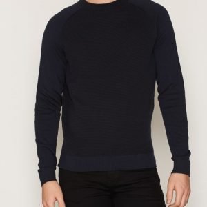 Jack & Jones Jprfalcon Knit Crew Neck Pusero Tummansininen