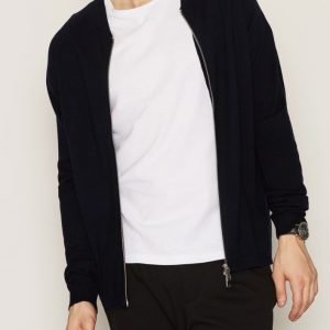 Jack & Jones Jprjeffrey Knit Bomber Cardigan Pusero Tummansininen