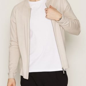 Jack & Jones Jprjeffrey Knit Bomber Cardigan Pusero Vaaleanharmaa