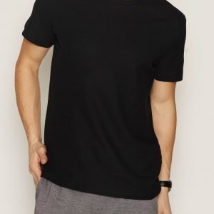 Jack & Jones Jprpique Tee Ss Crew Neck T-paita Musta