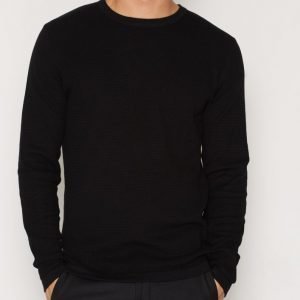 Jack & Jones Jprsteve Knit Crew Neck Noos Pusero Musta