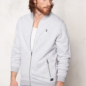 Jack & Jones Lock Baseball Sweatshirt Light Grey Melange