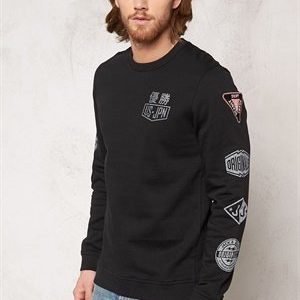 Jack & Jones Logo Sweat Crewneck Black