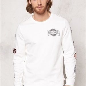 Jack & Jones Logo Sweat Crewneck Cloud Dancer