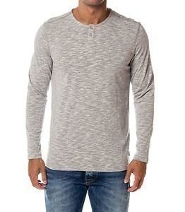 Jack & Jones Mason Tee Split Neck Grey Melange