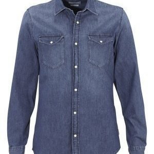 Jack & Jones One Shirt LS Noos Dark Blue Denim