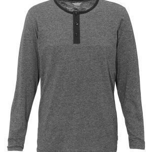 Jack & Jones Pulse Grandad Tee Dark Grey Melange