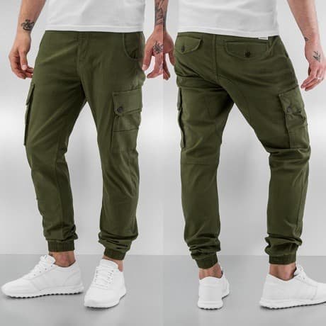 Jack & Jones Reisitaskuhousut Oliivi