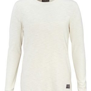 Jack & Jones Slub Knit Crew Neck Cloud Dancer