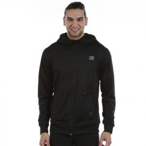 Jack & Jones Tech Training 5 Hooded Fz Sweatshirt Vetoketjuhuppari Musta