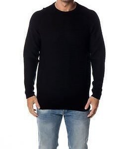 Jack & Jones Wind Knit Crew Neck Black