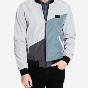 Jack & Jones jjcoFLY Bomber Jacket Bomber-takki Vaaleanharmaa