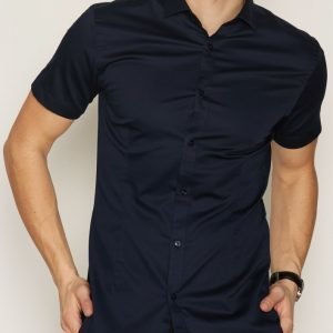 Jack & Jones jjprPARMA Shirt S/S Kauluspaita Tummansininen