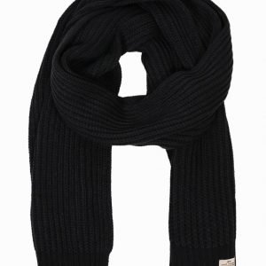 Jack & Jones jjvAUTHENTIC Knit Scarf Kaulahuivi Musta