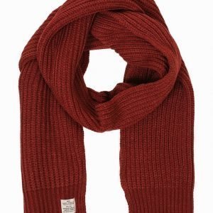 Jack & Jones jjvAUTHENTIC Knit Scarf Kaulahuivi Tummanpunainen