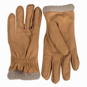 Jack & Jones jjvBO Leather Gloves Käsineet Vaaleanharmaa