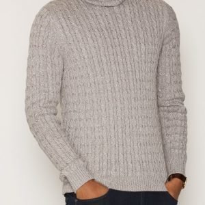 Jack & Jones jjvEASTON Knit Roll Neck Pusero Grey Melange