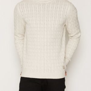 Jack & Jones jjvEASTON Knit Roll Neck Pusero Valkoinen