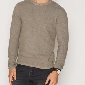 Jack & Jones jjvHANK Knit Crew Neck Neulepusero Harmaa