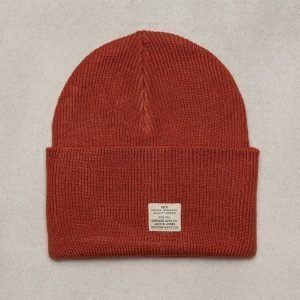 Jack & Jones jjvVINTAGE Knit Beanie Pipo Tummanpunainen