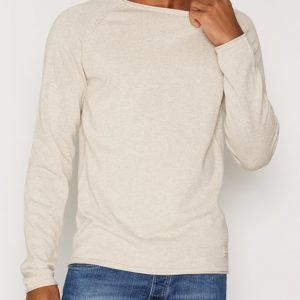 Jack & Jones jjvcUNION Knit Crew Neck Noos Neulepusero Offwhite