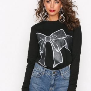 Jacqueline De Yong Jdycupid L / S Print Sweat Jrs Svetari Musta