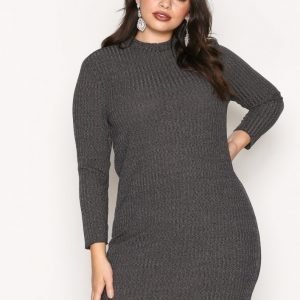 Jacqueline De Yong Jdymei L / S High Neck Dress Jrs Kotelomekko Tummanharmaa