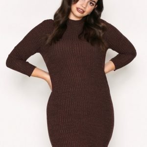 Jacqueline De Yong Jdymei L / S High Neck Dress Jrs Pitkähihainen Mekko Tummanvioletti