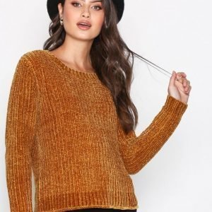 Jacqueline De Yong Jdymine L / S Cropped Pullover Knt Neulepusero Tummanruskea