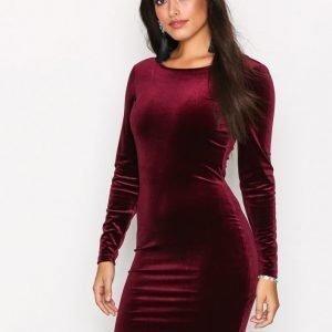 Jacqueline De Yong Jdynaomi L / S Short Dress Jrs Juhlamekko Tummanvioletti