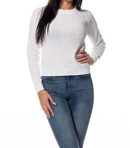 Jacqueline de Yong Alfie Cropped Pullover Knit Cloud Dancer