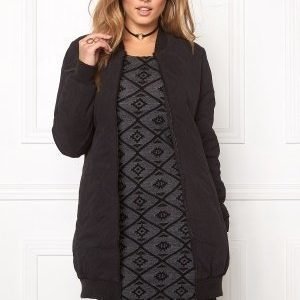 Jacqueline de Yong Alisha quilted coat Black