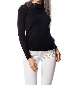 Jacqueline de Yong Bellami Off Shoulder Pullover Knit Black