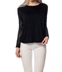 Jacqueline de Yong Felina Lace Top Black