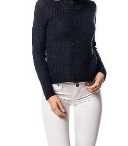 Jacqueline de Yong Frey Highneck Glitter Pullover Sky Captain