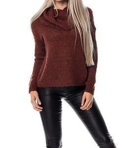 Jacqueline de Yong Gaby L/S Cowlneck Pullover Henna