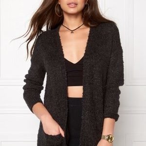 Jacqueline de Yong Gaby l/s cardigan Dark grey melange