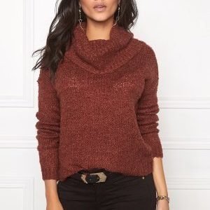 Jacqueline de Yong Gaby l/s cowlneck Henna