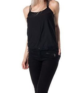 Jacqueline de Yong Heather Lace Strap Top Black