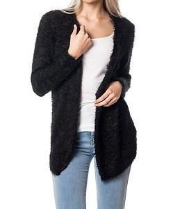 Jacqueline de Yong Island Cardigan Black Dark Olive