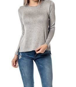 Jacqueline de Yong Luc Top Light Grey Melange