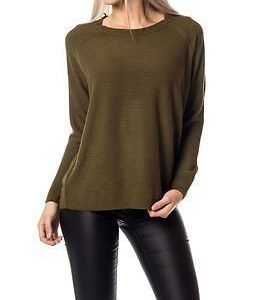 Jacqueline de Yong Mathison Pullover Knit Dark Olive