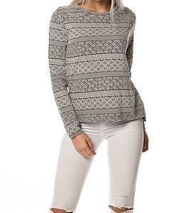 Jacqueline de Yong Peachpit Zip Pullover Cloud Dancer