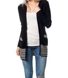 Jacqueline de Yong Plaza Cardigan Black