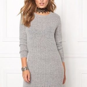 Jacqueline de Yong Raven l/s dress Light grey melange