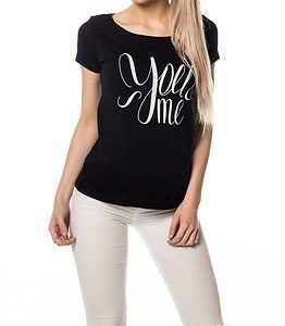 Jacqueline de Yong Shay Print Top You & Me Black