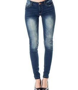 Jacqueline de Yong Skinny Low Garcia Jeans Dark Blue Denim