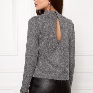 Jacqueline de Yong Teller l/s sweat Dark grey melange