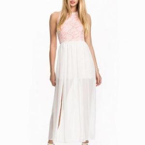 John Zack Lace & Chiffon Maxi Dress